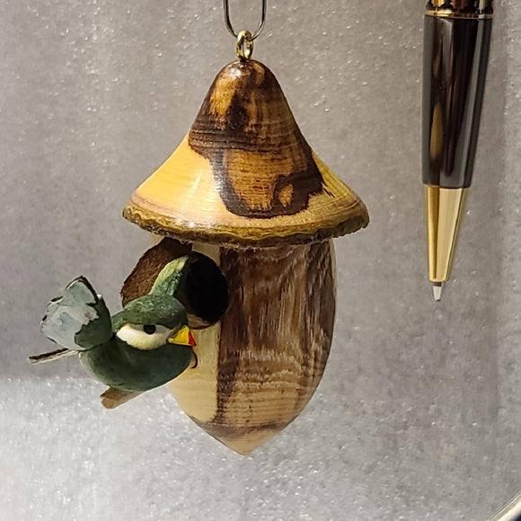CW - Birdhouse window or desk ornament
