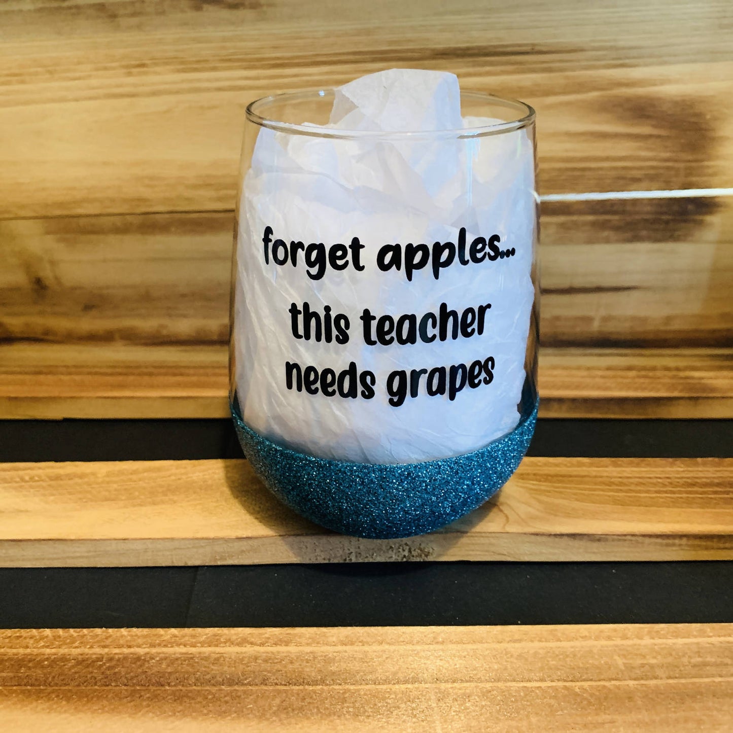 Forget Apples Glitter Stemless - HandmadeSask