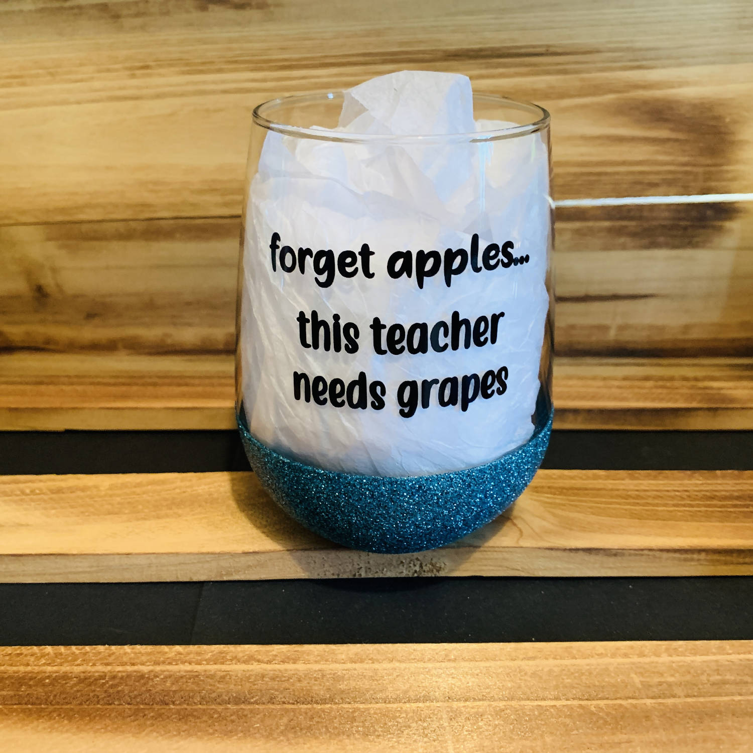Forget Apples Glitter Stemless - HandmadeSask