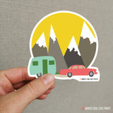 Happy Camper | Vinyl Sticker - HandmadeSask