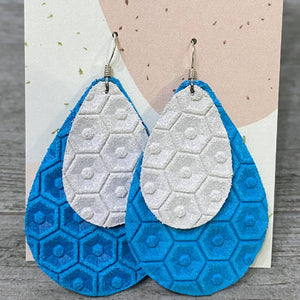 Double Leather/ Cork earrings