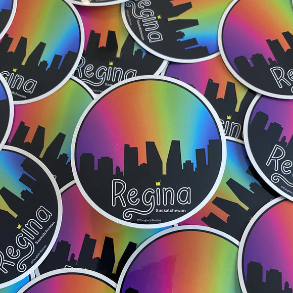 Regina Skyline Waterproof Sticker - HandmadeSask