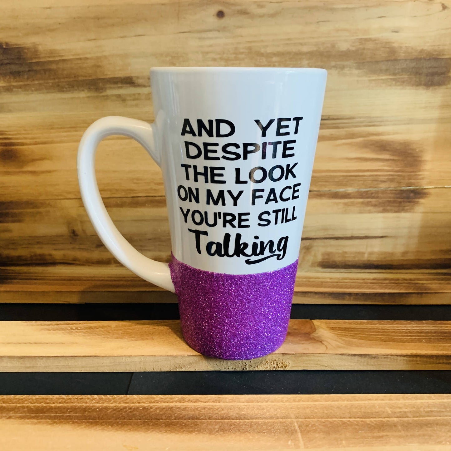 Still Talking Glitter Mug - HandmadeSask