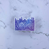 Tangled Regina Skyline Blue Weatherproof Sticker