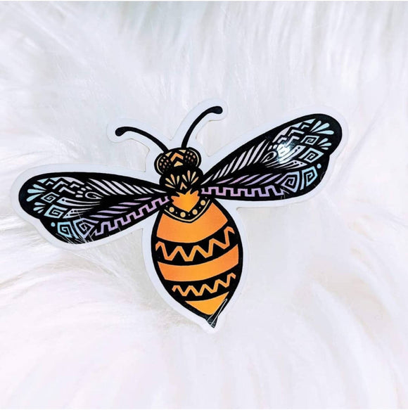 Bee Vibrant Waterproof Stickers - HandmadeSask