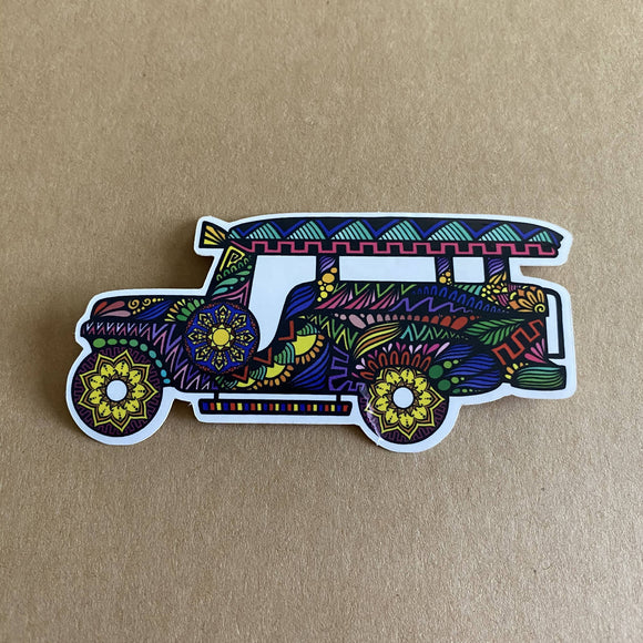 Jeepney Waterproof Sticker - HandmadeSask