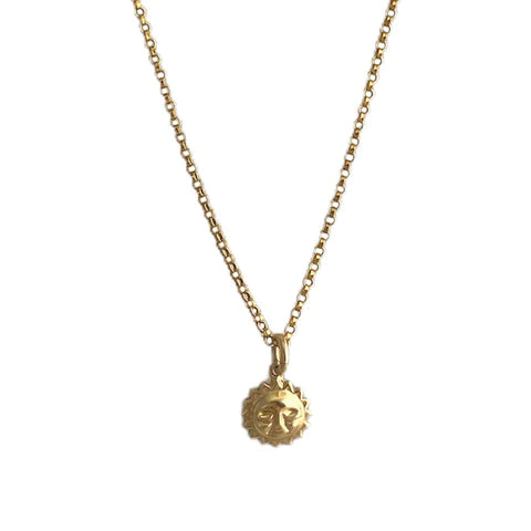 You Are My Sunshine Necklace Silver