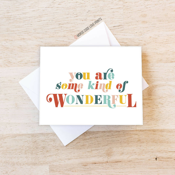 Wonderful | Friendship | Just Because | Greeting Card