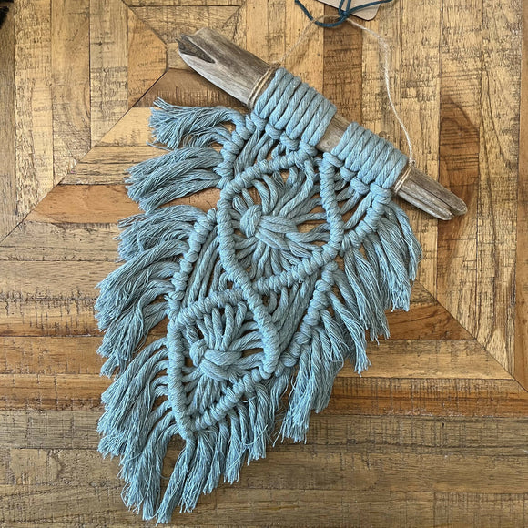 large feather wall hanging