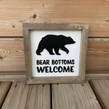 Bear Bottoms Welcome
