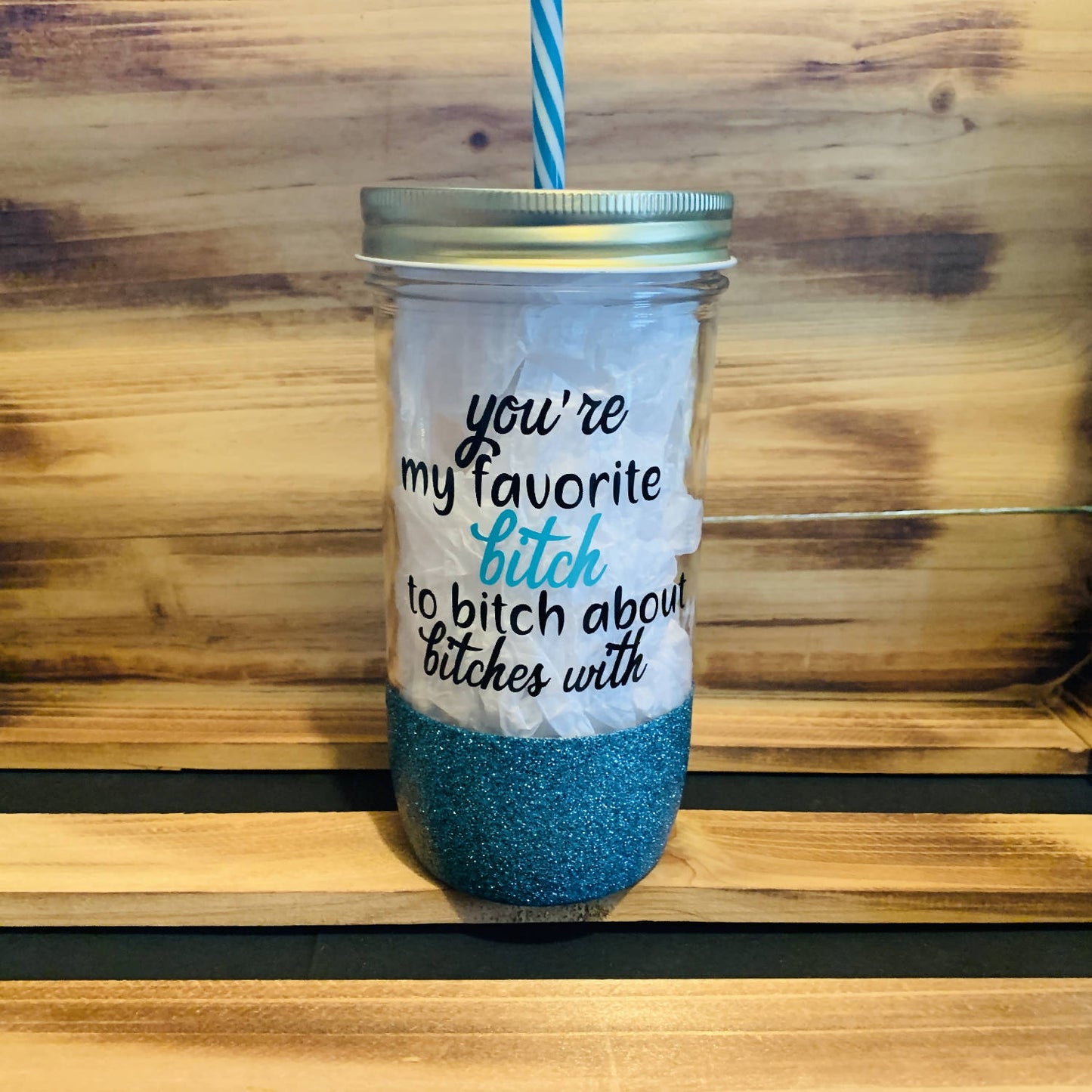 Favorite Bitch Glitter Jar - 12