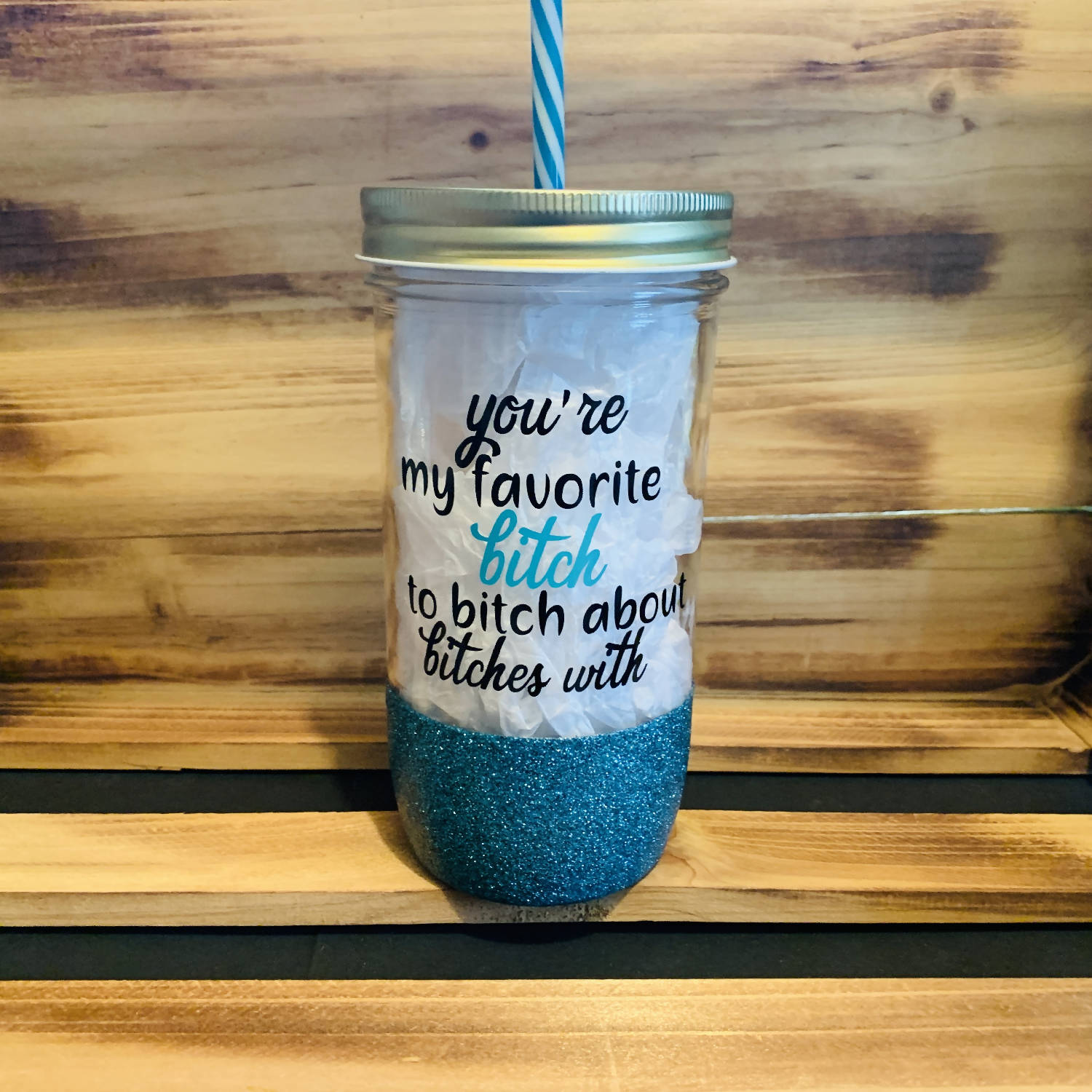 Favorite Bitch Glitter Jar - 12