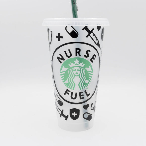 Nurse fuel (black) Starbucks Cup