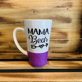 Mama Bear Glitter Mug - HandmadeSask