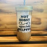 Not Bossy Glitter Jar - HandmadeSask