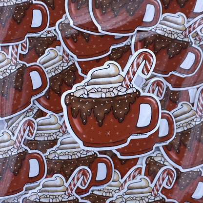 Hot Chocolate Waterproof Sticker