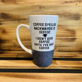 Coffee Backwards Glitter Mug - 1