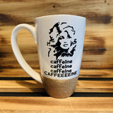 Caffeine Glitter Mug - HandmadeSask