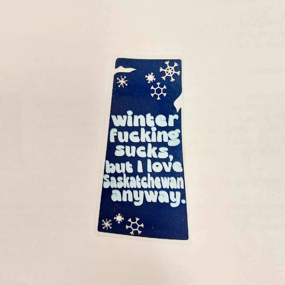 'Winter' Vinyl Sticker