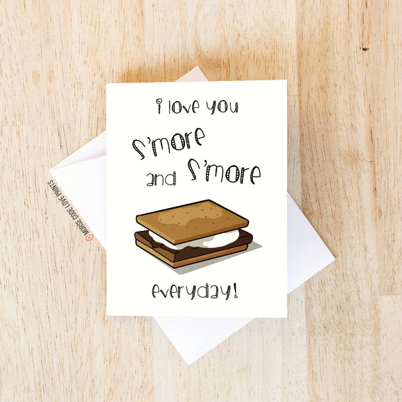 S'more | Love | Greeting Card - HandmadeSask
