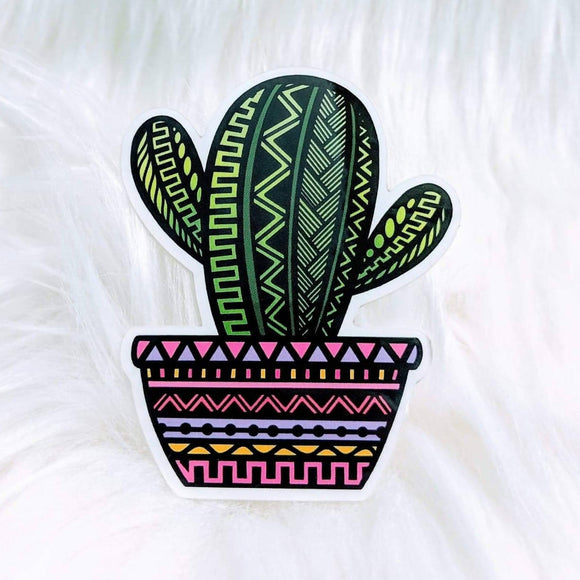 Cactus Waterproof Stickers - HandmadeSask
