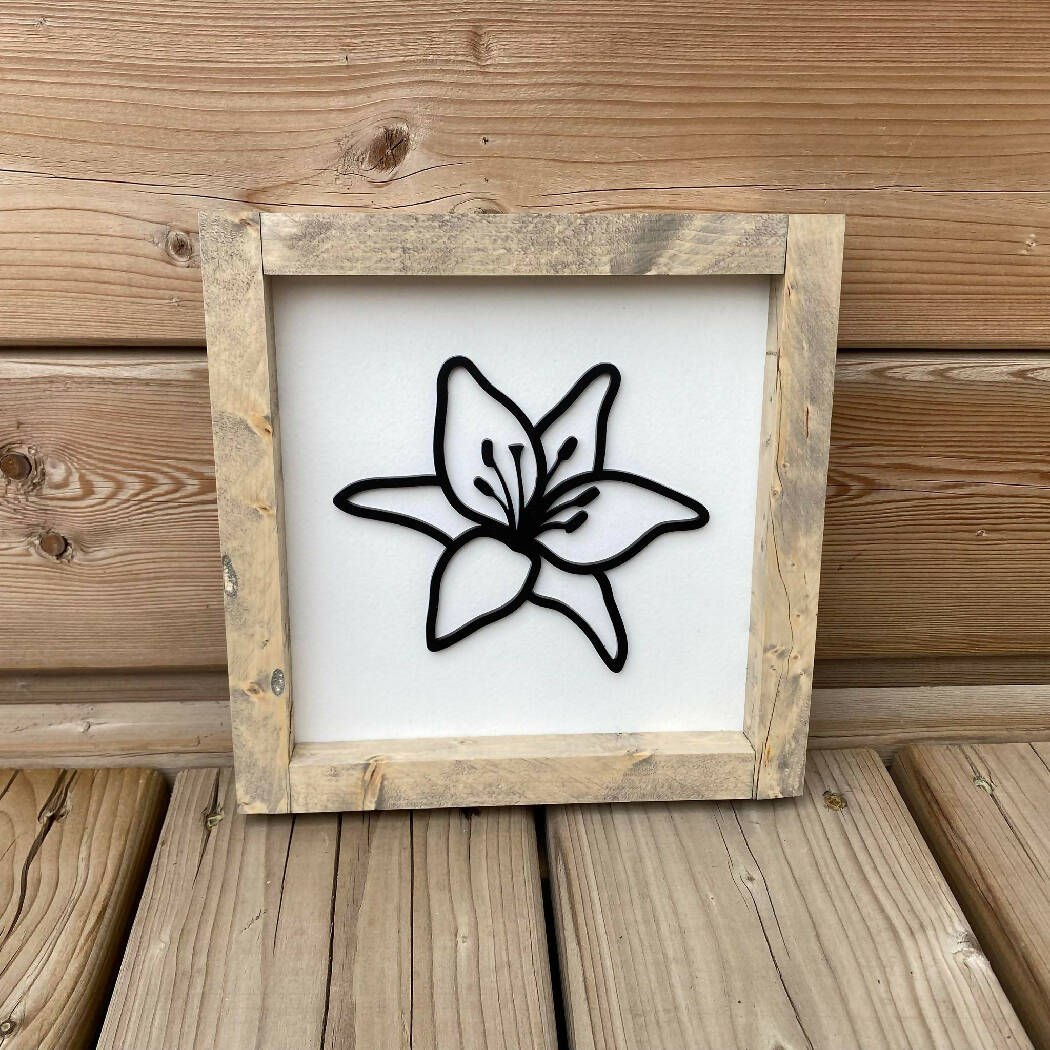 Lily 3D Sign