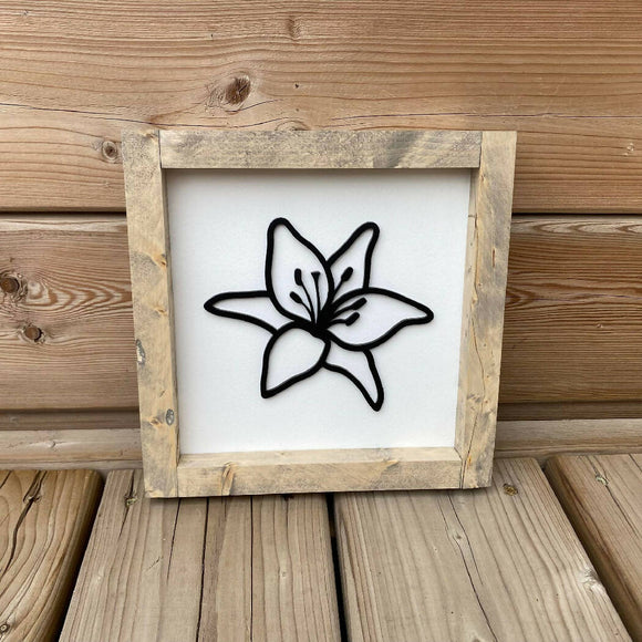 Lily 3D Sign