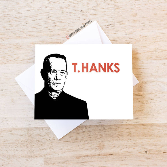 T.Hanks | Thank You | Greeting Card - HandmadeSask