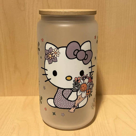 Flowery Kitty Cup