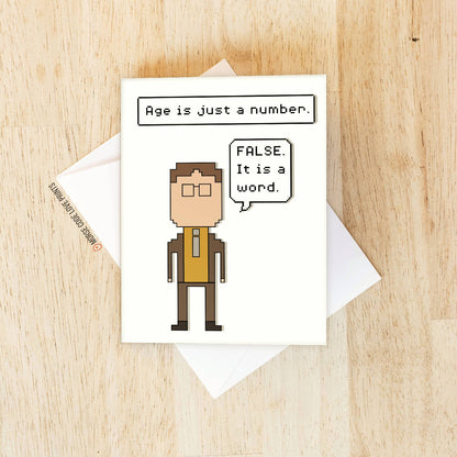 Dwight Age ("The Office") | Birthday | Greeting Card - HandmadeSask