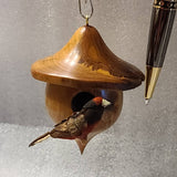 CW - Birdhouse window or desk ornament