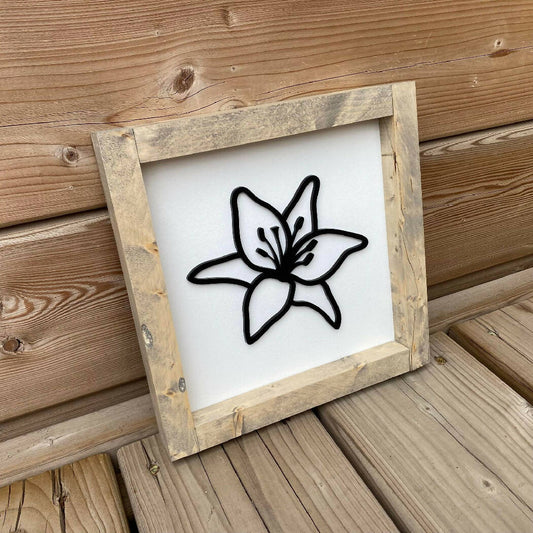 Lily 3D Sign