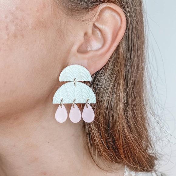 Chandelier Polymer Clay Earrings - HandmadeSask