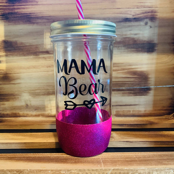 Mama Bear Glitter Jar - 1