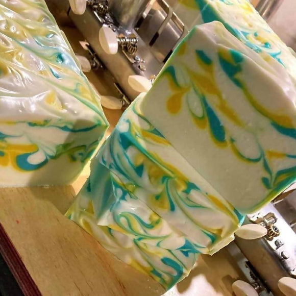 Goat Milk Soap: Pineapple Cilantro - HandmadeSask