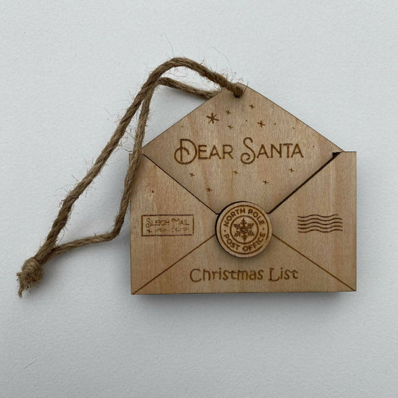Dear Santa Christmas List Ornament
