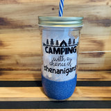 Camping Shenanigans Glitter Jar