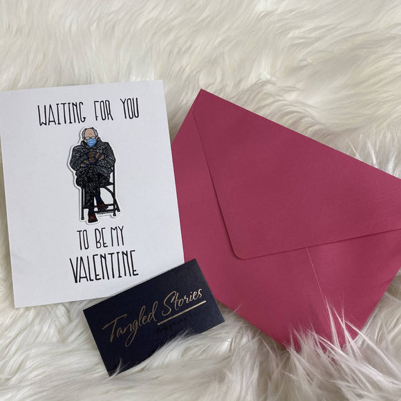 Waiting For You Bernie Stickard (Greeting Card with Sticker) - HandmadeSask