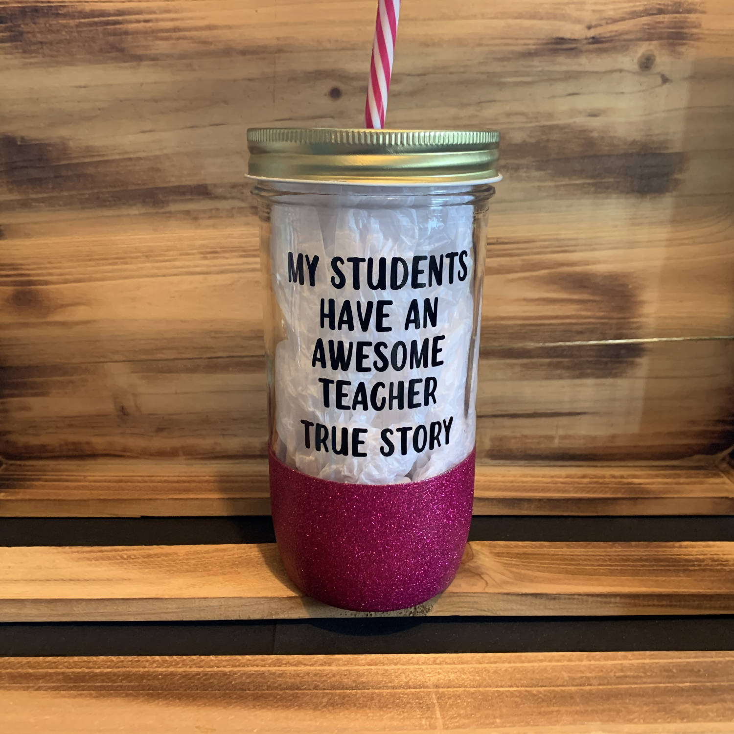 Awesome Teacher Glitter Jar - 12