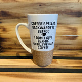 Coffee Backwards Glitter Mug - 13