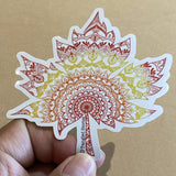 Canadian Maple Leaf Waterproof Sticker - HandmadeSask