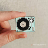 Record Turntable | Enamel Pin - HandmadeSask