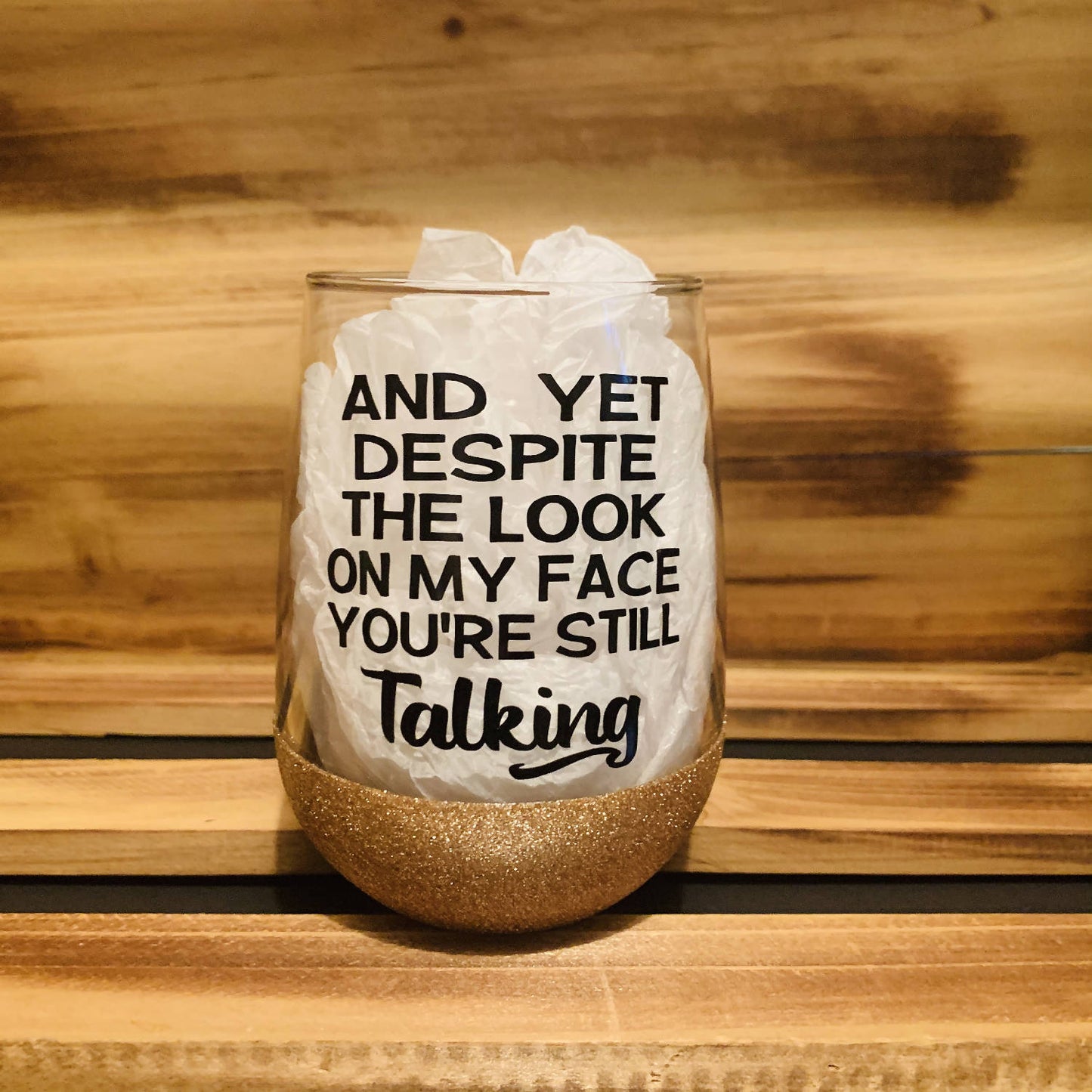 Despite the Look Glitter Stemless - HandmadeSask