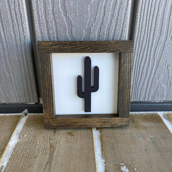 Cactus 3D Sign