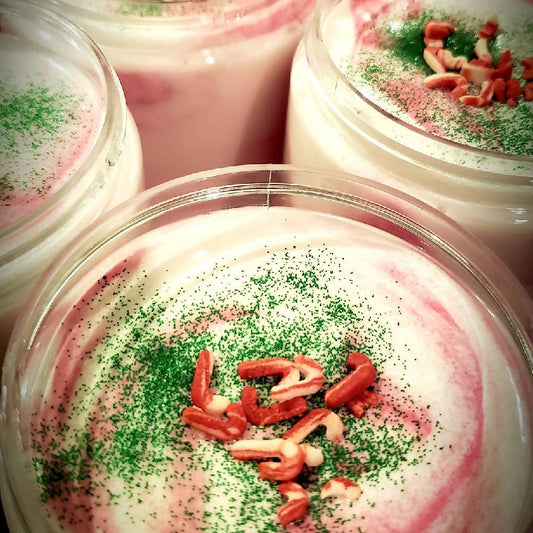 Foaming Sugar Scrub: Holly Berry & Plum - HandmadeSask