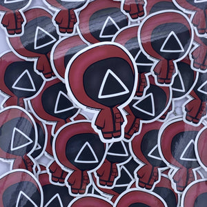 Triangle Army Chibi Waterproof Sticker