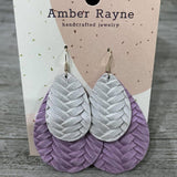 Double Leather/ Cork earrings