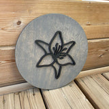 Lily 3D Round Sign