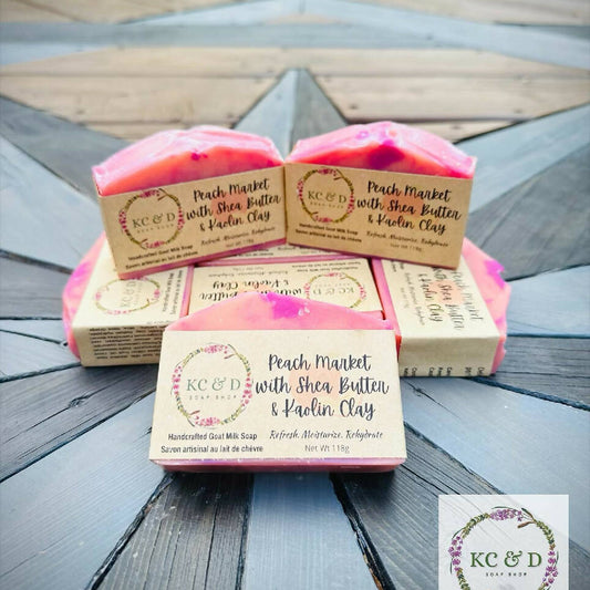 Goat Milk Soap: Market Peach