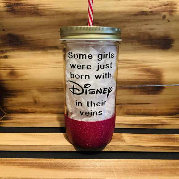 Disney Veins Glitter Jar - HandmadeSask